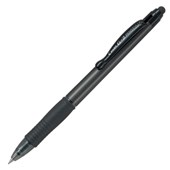 PILOT STYLUS G2 GEL INK PEN RETRACTABLE 07MM GREY BARREL BLACK