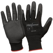 PROCHOICE PROSENSE GLOVES SAND GRIP SIZE 9 PAIR BLACK