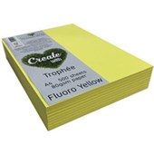 TROPHEE COLOURED PAPER A4 80GSM FLUORO YELLOW PACK 500