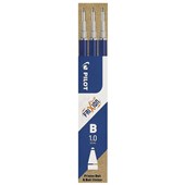 PILOT FRIXION REFILL ERASABLE 10MM BLUE PACK 3