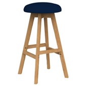 KNIGHT LUNA BUTTON BARSTOOL STEEL BLUE