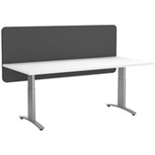 BOYD VISUALS ACOUSTIC MODESTY PANEL DESK SCREEN L1500 X H600MM DARK GREY