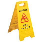 CLEANLINK SAFETY SIGN WET FLOOR YELLOW