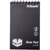 SPIRAX P563B REPORTERS NOTEBOOK 8MM RULED TOP OPEN 200 X 127MM 300 PAGE BLACK