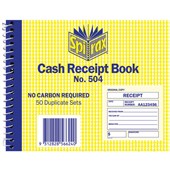 SPIRAX 504 CASH RECEIPT BOOK 102 X 127MM