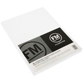 FM PRESENTATION FOLDER SINGLE POCKET W220MM X H310MM GLOSS WHITE PACK 50