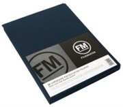 FM PRESENTATION FOLDER DOUBLE POCKET W220MM X H310MM MATTE NAVY PACK 10