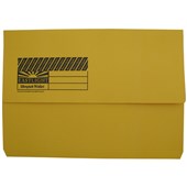 EASTLIGHT SLIMPICK DOCUMENT WALLET FOOLSCAP YELLOW