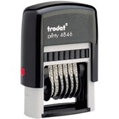 TRODAT 4846 PRINTY NUMBERER STAMP 6 BAND 4MM BLACK