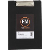 FM CLIPBOARD DOUBLE PVC A5 BLACK