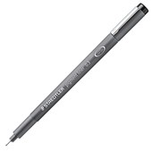 STAEDTLER 308 PIGMENT FINELINER PEN 03MM BLACK