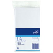 CROXLEY ENVELOPE PLAIN SEAL EASI 75GSM 9S E13 W165 X L92MM WHITE PACK 100