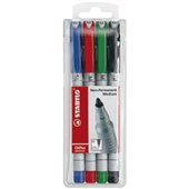 STABILO OHPEN 853 NONPERMANENT MARKER 10MM ASSORTED PACK 4