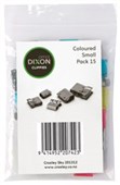 DIXON CLIPPIE PAPER CLIPS SMALL ASSORTED PACK 15