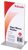 ESSELTE SIGN  MENU HOLDER DOUBLE SIDED PORTRAIT DL CLEAR