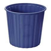 GBP RUBBISH BIN FLUTED PLASTIC 13L BLUE