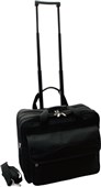 MAKIRI LAPTOP OVERNIGHT CASE WITH WHEELS 15 INCH NYLON BLACK