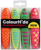 COLOURHIDE MY DESIGNER HIGHLIGHTER CHISEL ASSORTED PACK 4